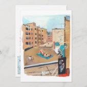 Strand op het dak van de stad kaart (Voorkant / Achterkant)