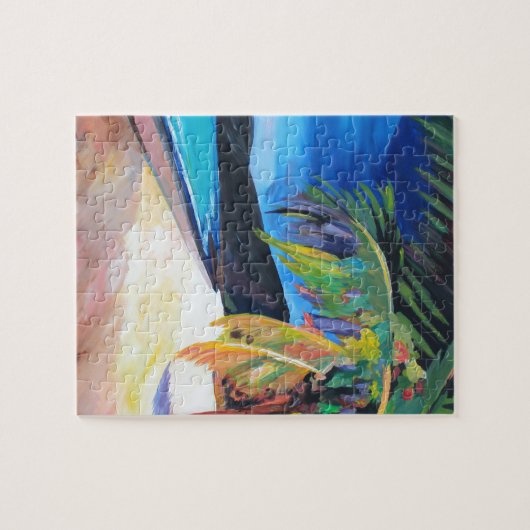 strand op Magen's Bay St Thomas US Maagdeneilanden Legpuzzel (Horizontaal)