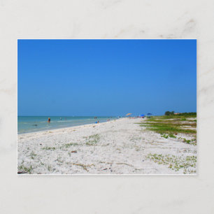 strand op Sanibel Island Briefkaart