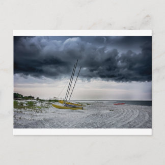 strand op tybee - eiland savannah georgia oceaan briefkaart