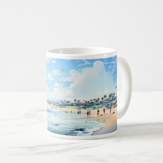 Strand op uw Mok (Voorkant rechts)