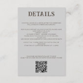 Strand Paar QR Code en Details Informatiekaartje (Voorkant)