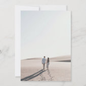 Strand Palm Tree Tropische bestemming Bruiloft Save The Date (Achterkant)
