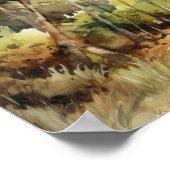 Strand Palm Trees Art Print Reisposter (Hoek)