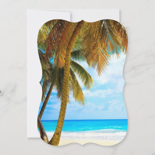 Strand, Palmbomen, Oceaan Kaart (Achterkant)