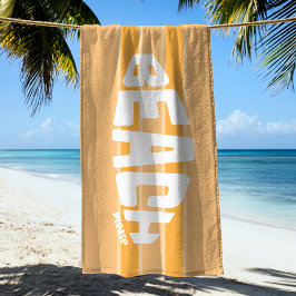 Strand Please Peachy Roze Gestreepte Strandlaken