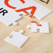 strand poster van Corsica "door de lucht" Legpuzzel (Zijkant)