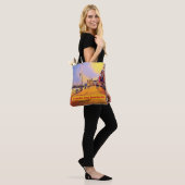 Strand Promenade Pop Art Draagtas (Op model)