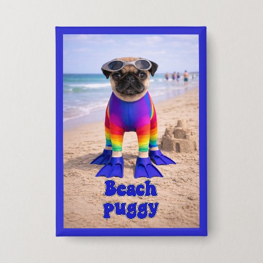 Strand Puggie Button (Voorkant)