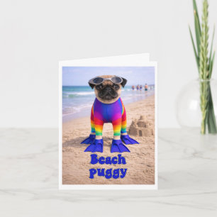 Strand Puggie Notitiekaartje