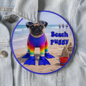 Strand Puggie Ronde Button 6,0 Cm (In situ)