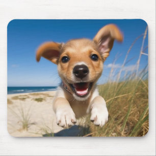 Strand Puppy Dog Foto Muismat