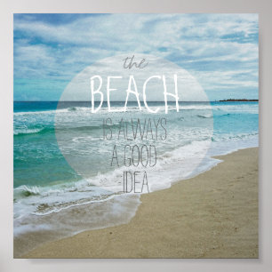 strand quote poster strand is altijd een goed idee