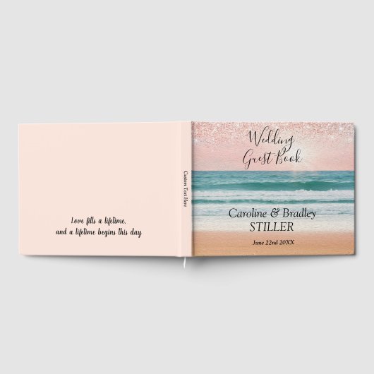 Strand Romantiek: Elegant Gastenboek (Volledig)