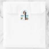 Strand Romantiek Sticker (Tas)