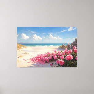 *~* Strand Rozen Petals TV2 Uitgerekte Canvas Prin Afdruk
