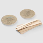 Strand Sandy Toes Salty Kisses Trouwprogramma Fan Handwaaier (Niet-gemonteerd)