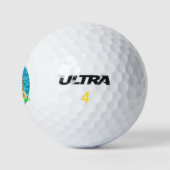 strand santa claus golfballen (Logo)