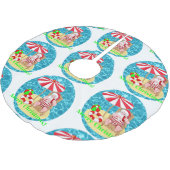 strand santa claus kerstboom rok (Gekanteld)