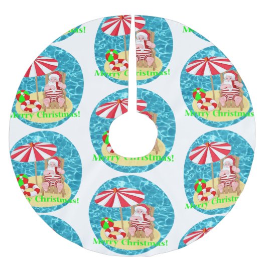 strand santa claus kerstboom rok (Voorkant)