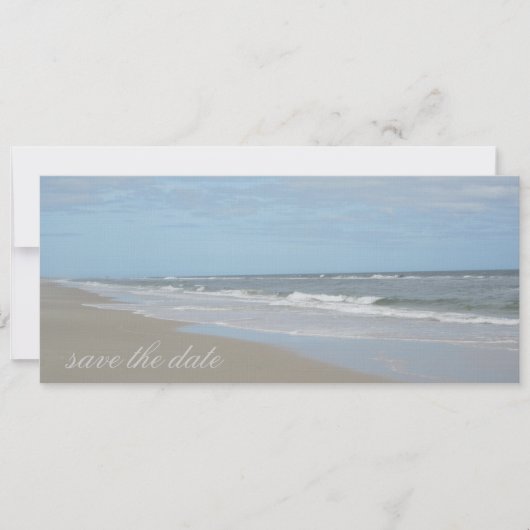 Strand Save the Date Aankondiging (Voorkant)