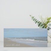 Strand Save the Date Aankondiging (Staand voorkant)