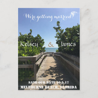 Strand Save the Date Briefkaart