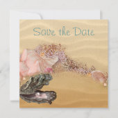 Strand Save the Date Wedding Sandy Shore (Voorkant)
