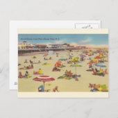  strand Scene Ocean City NJ Briefkaart (Voorkant / Achterkant)