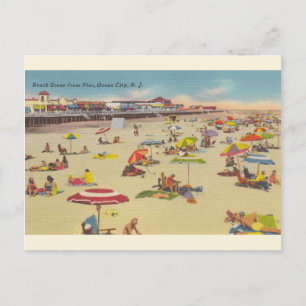 strand Scene Ocean City NJ Briefkaart