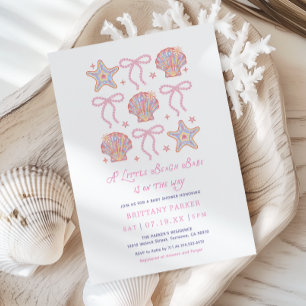 Strand Schat Zomer Meisje Baby Shower Kaart
