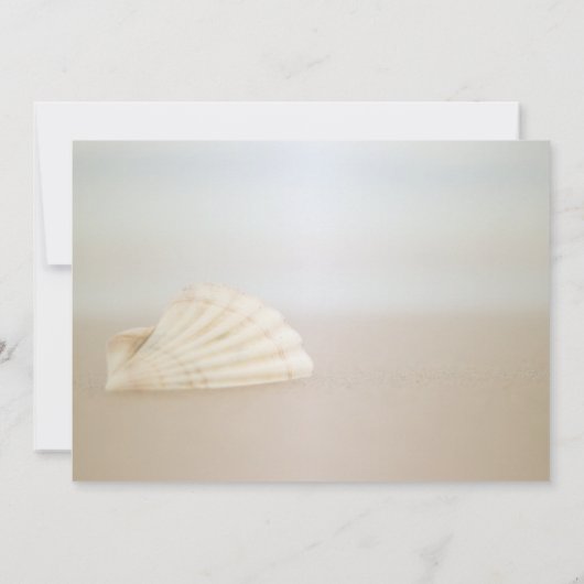 Strand Schelp, Harten  Save The Date (Achterkant)