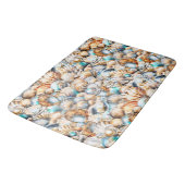 Strand schelp iriserende patroon shell collage badmat (Gekanteld)