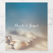 Strand Schelpen & Parel Sieraden Elegante Wijn Eti Wijn Etiket (Enkel label)