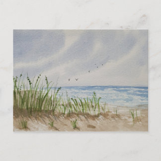 Strand schilderij  aankondigingskaart