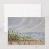 Strand schilderij briefkaart (Voorkant / Achterkant)