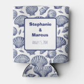 Strand Seashell Bruiloft Strand Favor Koelbox Blikjeskoeler (Voorkant)