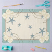 Strand Seaside Starfish Zand Dollar Shell Decoupag Tissuepapier (Craft)