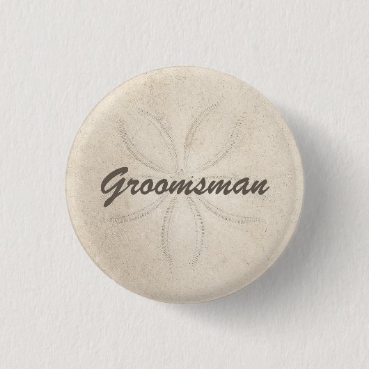 Strand Serenity Groomsman Button (Voorkant)