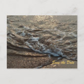 Strand Serenity Save the Date Briefkaart (Voorkant)