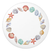Strand Shell Cirkel Lade Knoppen (Voorkant)