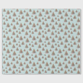 Strand Shell Kerstboom Patroon Cadeaupapier (Vlak)