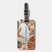 strand Shells Starfish Bagagelabel (Voorkant verticaal)