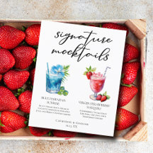 Strand Signature Mocktails Zomer Menu