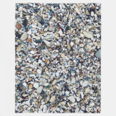 Strand stenen kiezels fleece deken (Voorkant)
