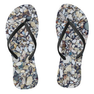 Strand stenen kiezels teenslippers