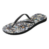 Strand stenen kiezels teenslippers (Schuin)
