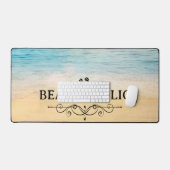 Strand strandverslaafde bureaumat (Keyboard & Muis)