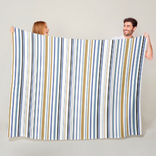 Strand Strepen Worpdeken Kust Comfort Fleece Deken
