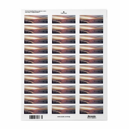 STRAND SUNRISE ADRES LABEL (Full Sheet)
